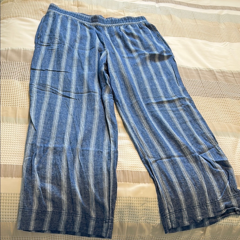 Old Navy Linen Blend Wide Leg Pants